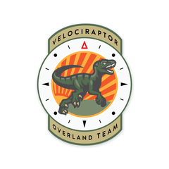 PDW Velociraptor Overland Team Sticker