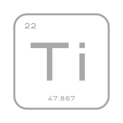 Periodic table symbol for titanium