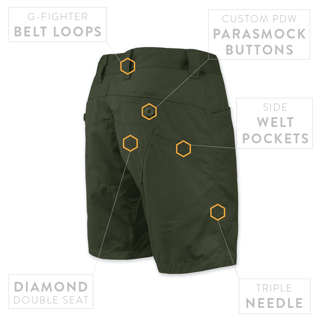 dinoworks New egg Trousers サイズL Raider Field Short NYCO - OD Green | PDW | Prometheus Design
