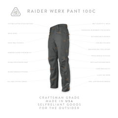 Raider Werx Pant 100C - Motor Pool Gray