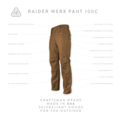 Raider Werx Pant 100C - Ranch Brown