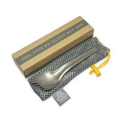 PDW May the Spork Be with You packaging — Kraft gift box with Aurebesh markings and poly mesh bag