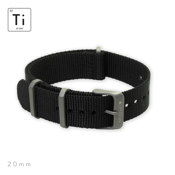 Ti-Ring Strap 20mm - Black