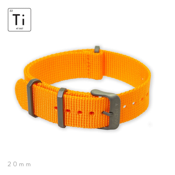 Orange Watch Nylon Strap