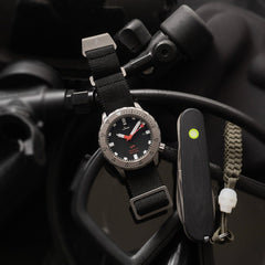 PDW SPD Ti-MNPara 22mm black on Sinn U1