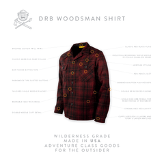 DRB Woodsman Shirt - Red Black Plaid